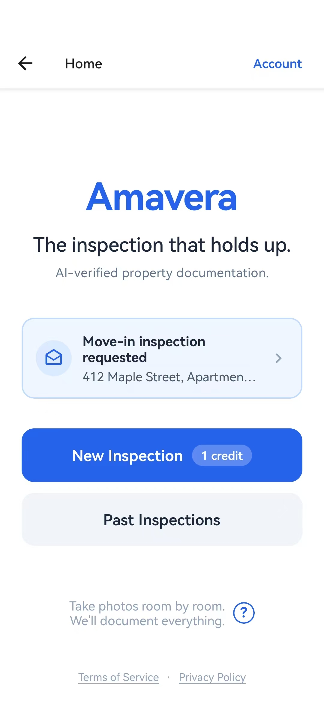 Home screen with invitation banner